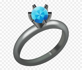 Wedding Rings Emoji Beautiful Diamond Ring Emoji - Diamond Ring Emoji Png