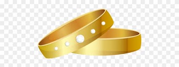 Wedding Rings Gold Png Clip Art - Wedding Ring