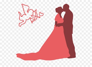 Wedding Silhouette Clip art - People silhouette wedding 