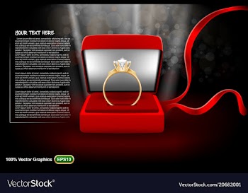  					Wedding template with a ring is ready to be conver vector image														
