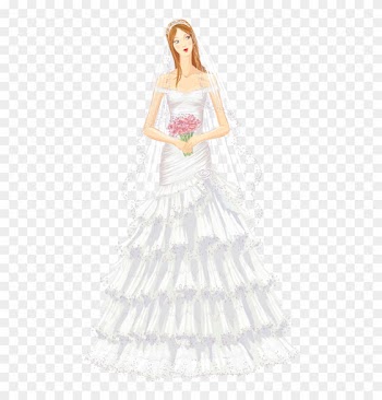 Wedding Vector Graphics Free Download - Gown