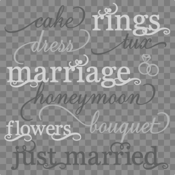 Wedding Word PNG Free Download