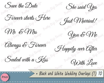 Wedding Words Overlays, Black, White and Gold yellow PNG word ...