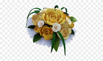 Wedding Yellow Rose Bouquet, Flower, Wedding, Rose - Portable Network Graphics