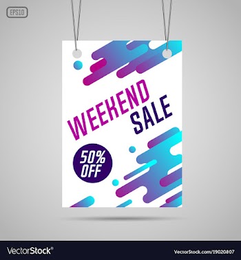 weekend sale background