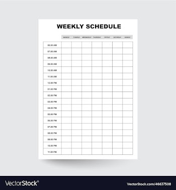 weekly schedule planner