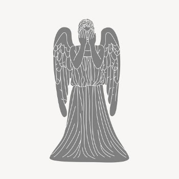 Weeping angel clipart, vintage illustration | Free Vector - rawpixel