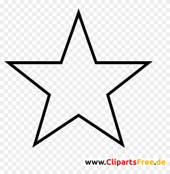 Weihnachten Stern Clipart Schwarz Weiß Kostenlos - Logo Rock Star