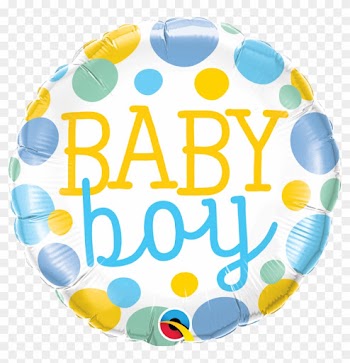 Welcome Baby Dots 18 Inch Foil Balloon
