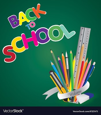 Welcome back to school Board with object tool for vector image