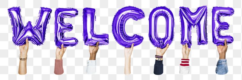Welcome balloon png word sticker, | Free PNG - rawpixel