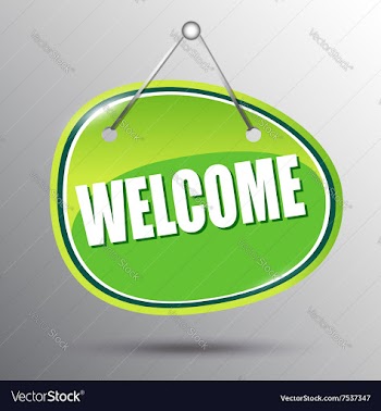 Welcome hanging sign vector image
