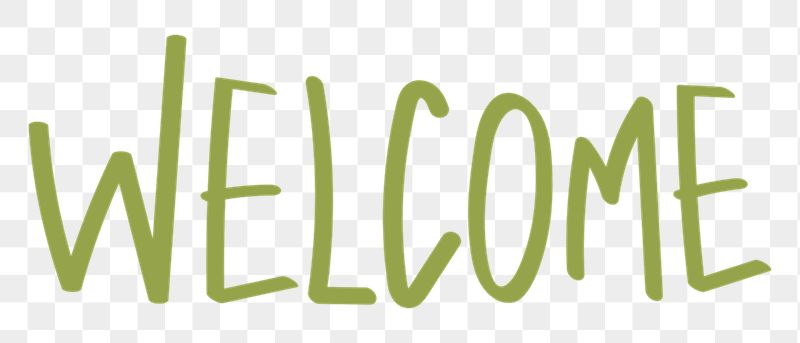 Welcome png word sticker, handwritten | Free PNG - rawpixel