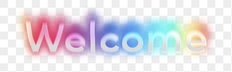 Welcome png word sticker, neon | Free PNG - rawpixel
