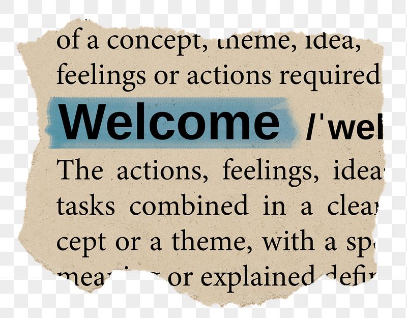 Welcome png word sticker, torn | Free PNG - rawpixel
