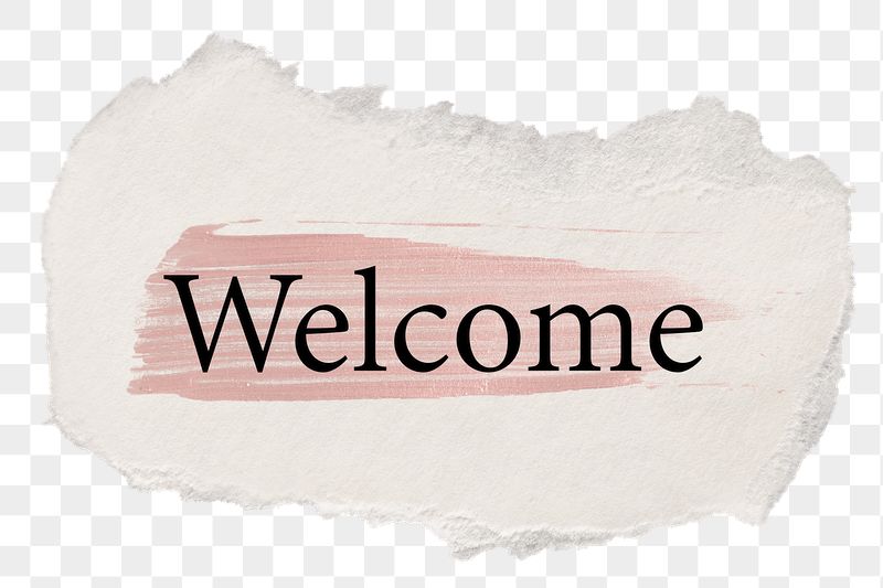 Welcome png word sticker typography, | Free PNG - rawpixel