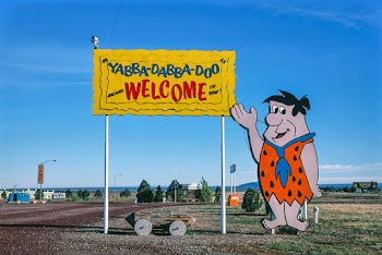 Welcome sign, Flintstone's Bedrock City, Rts.… | Free public domain photo