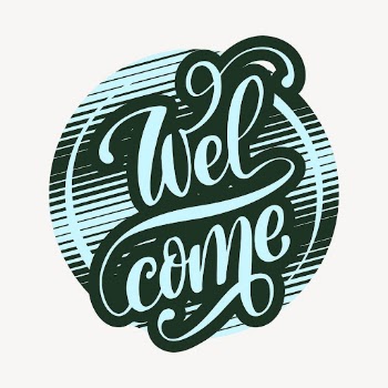 Welcome typography sticker, retro illustration | Free PSD - rawpixel