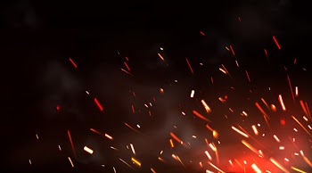Weld sparks or metal cutting blade work background Free Vector