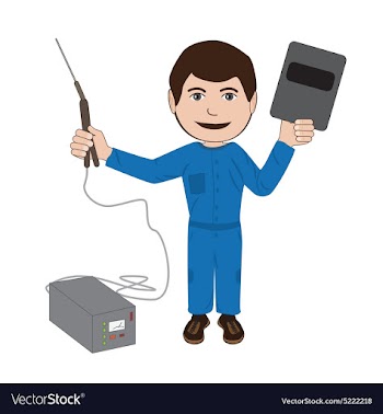 Welder vector image