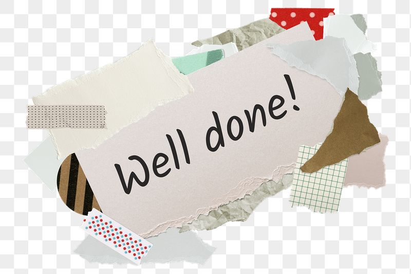 Well done! png word sticker, | Free PNG - rawpixel