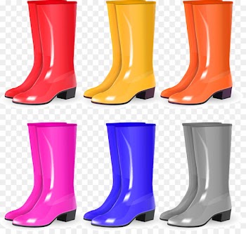 Wellington boot Shoe Cowboy boot Natural rubber - Vector rubber boots 