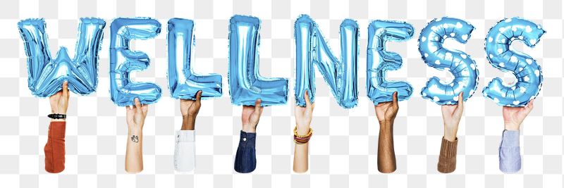 Wellness balloon png word sticker, | Free PNG - rawpixel