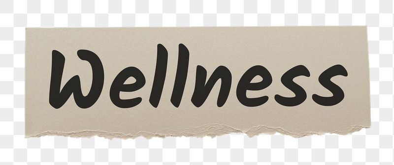 Wellness png word sticker typography, | Free PNG - rawpixel