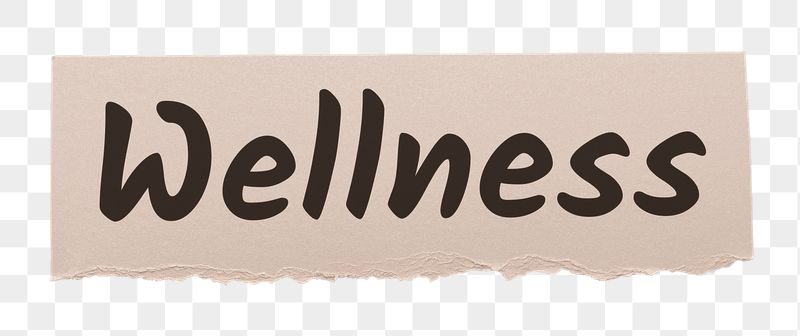 Wellness png word sticker typography, | Free PNG - rawpixel
