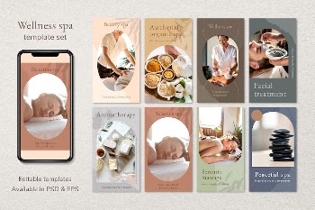 Wellness spa banner template vector | Free Vector - rawpixel