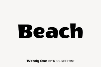 Wendy One open source font | Free Font Add-on - rawpixel