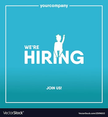 Were hiring banner creative vector image