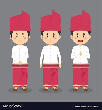 west nusa tenggara character with various