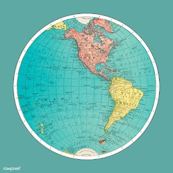 Western Hemisphere, World Atlas by Rand, McNa.. | Free stock vector - 471486