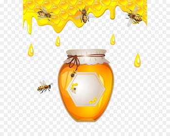 Western honey bee Honeycomb Beekeeping - nectar cartoon 