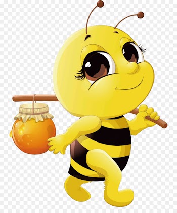 Western honey bee Vector graphics Clip art Image - cute bee 
