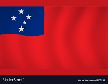 western samoa flag background