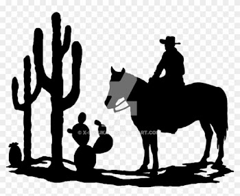 Western Silhouette Clipart Panda - Western Silhouette