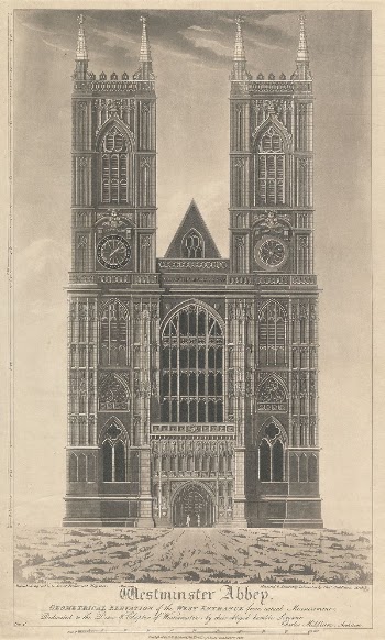 Westminster Abbey, Geometrical elevation of the West | Free Photo - rawpixel
