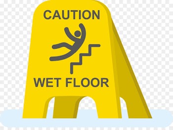 Wet floor sign Royalty-free Stock photography Clip art - Be careful to slip down the stairs 