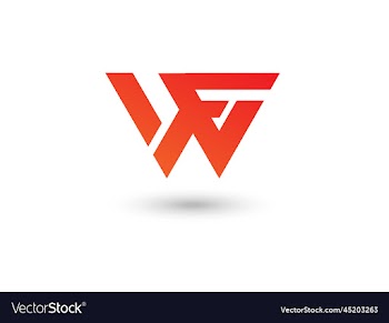 wf logo w logo letter logo design f