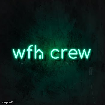 Wfh crew green neon sign  | Free  illustration - 2312346