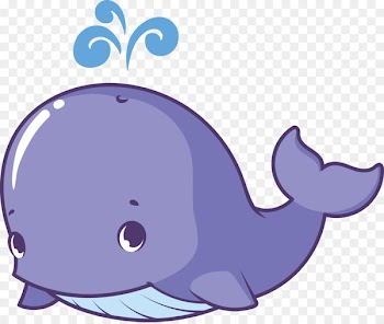 Whale Cartoon Illustration - Vector cartoon whale 