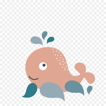 Whale Childhood Wakaba Nursery Sticker - whale 