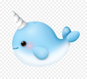 Whale Cuteness Narwhal Clip art - Cartoon whale picture material 
