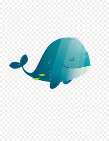 Whale Illustration - Hand-painted sun whale 