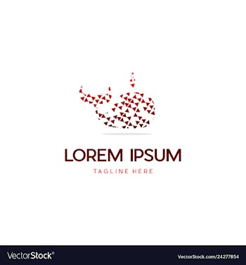 Whale of big data digital media logo design vector image