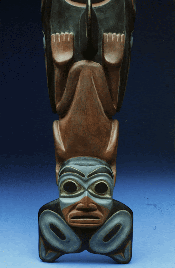 whale, painted wood, American Indian, | Free Photo - rawpixel