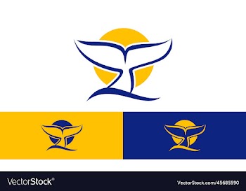 whale tail logo icon