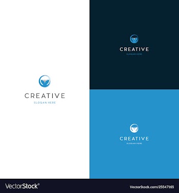 Whales tail creative business logo design vector image
